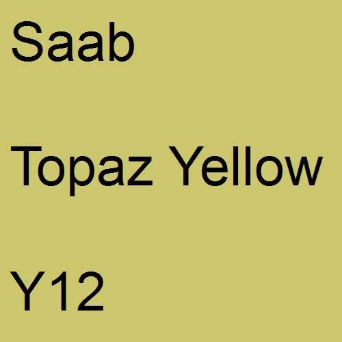 Saab, Topaz Yellow, Y12.